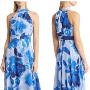 Flora Halter Neck Maxi Dress (Size 0)